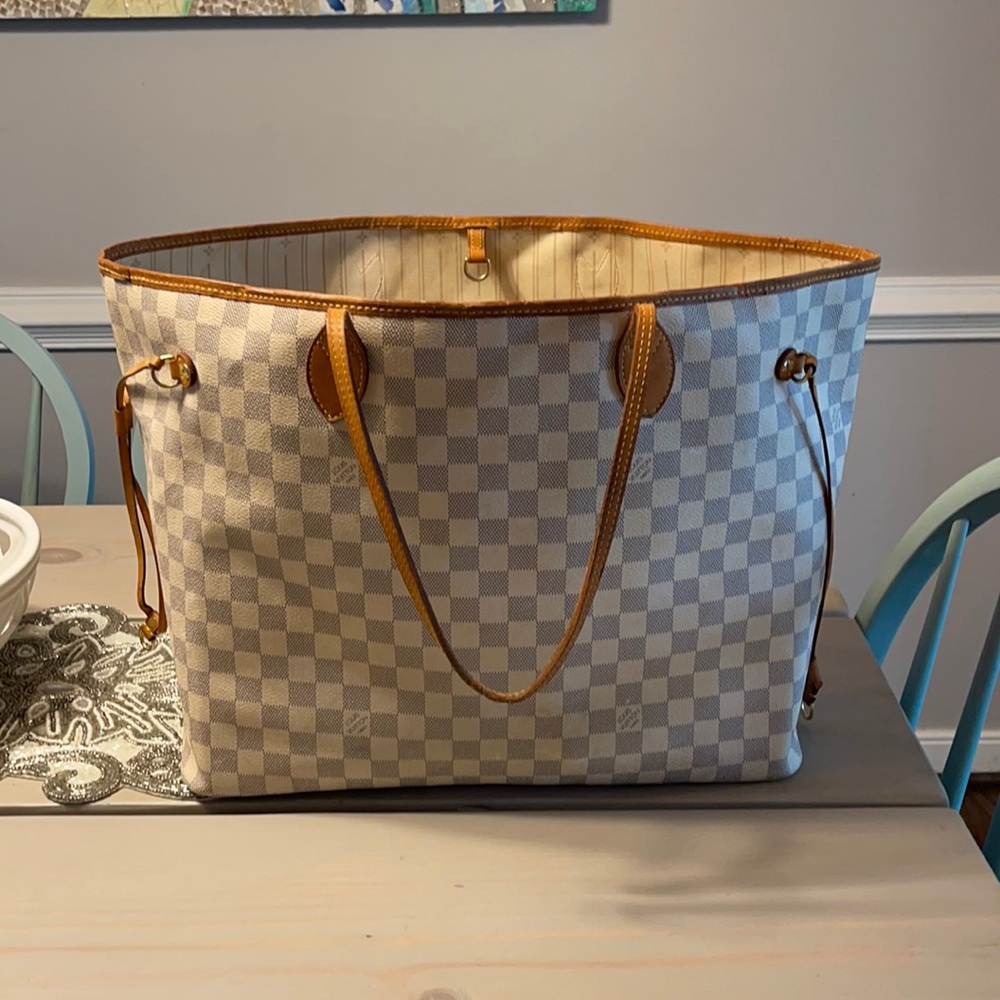 🌟NEVERFULL GM🌟Louis Vuitton Damier Azur Bag